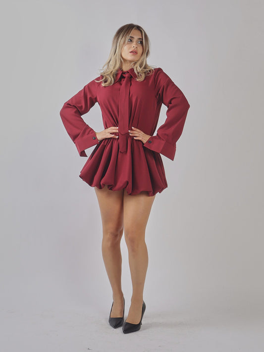 Completo camicia e gonna sbuffo