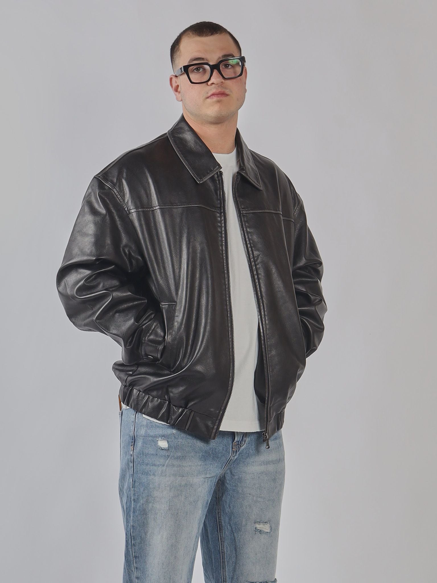 GIACCA IN ECO-PELLE OVERSIZE