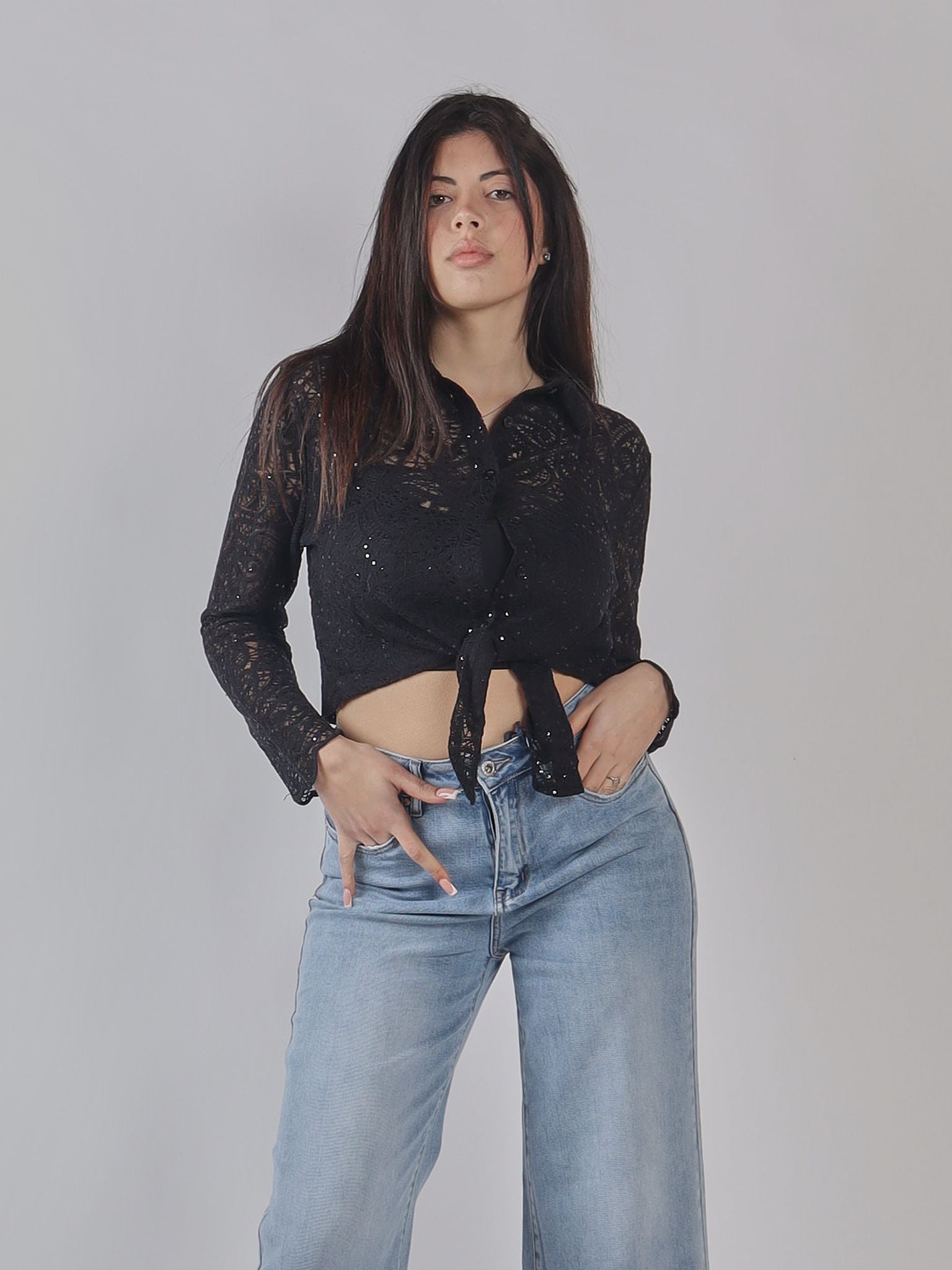 CAMICIA DI PIZZO PE 25
