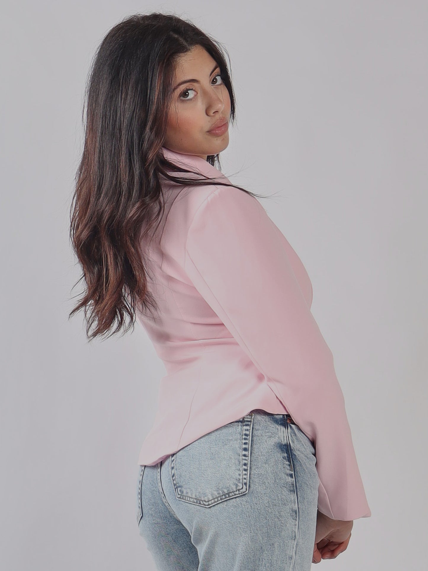 GIACCA CON COLLO A PUNTA PE 25