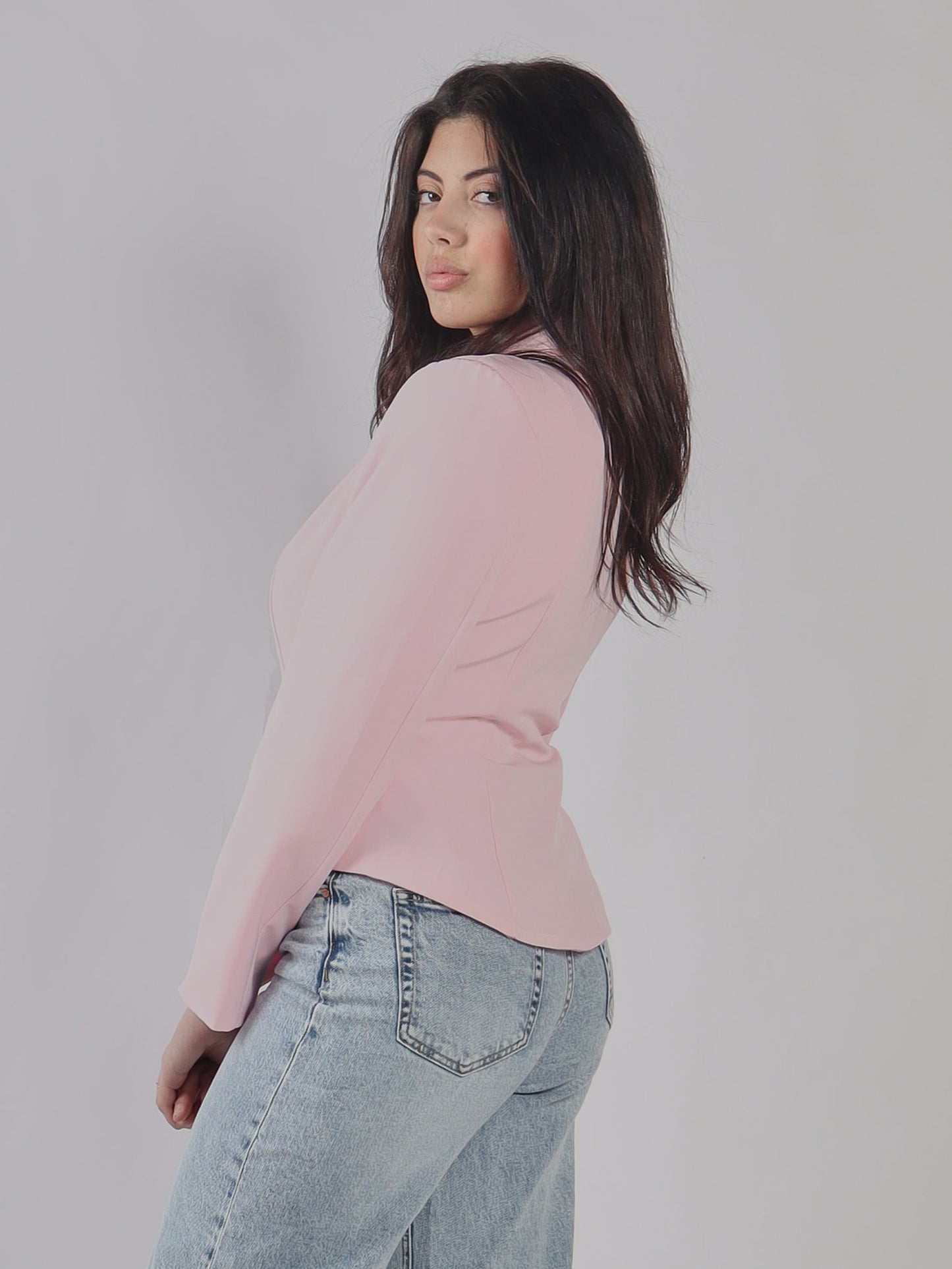 GIACCA CON COLLO A PUNTA PE 25