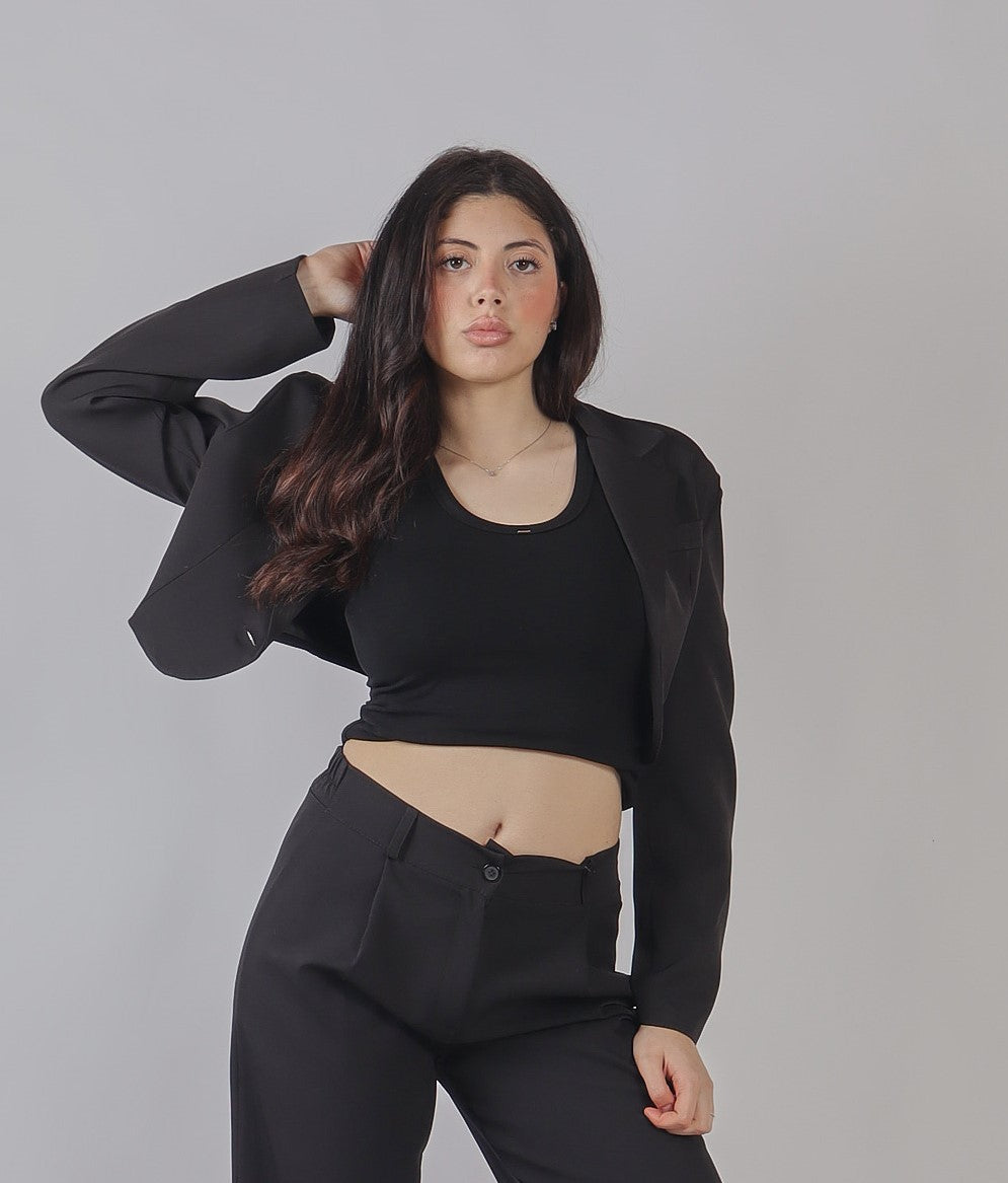 GIACCA CROP PE 25