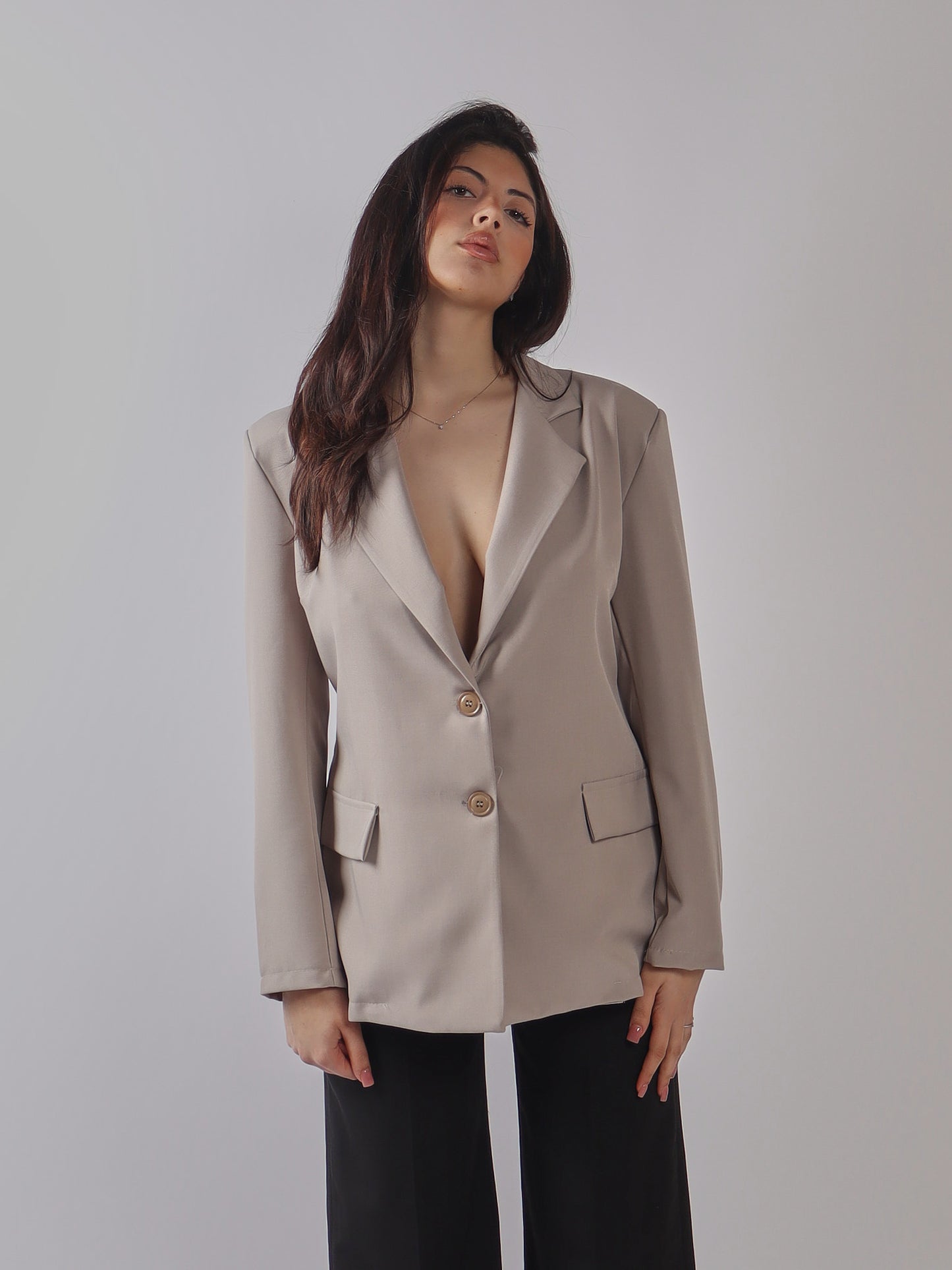 BLAZER BIANCO DOPPIOPETTO CON SCHIENA STRUTTURATA