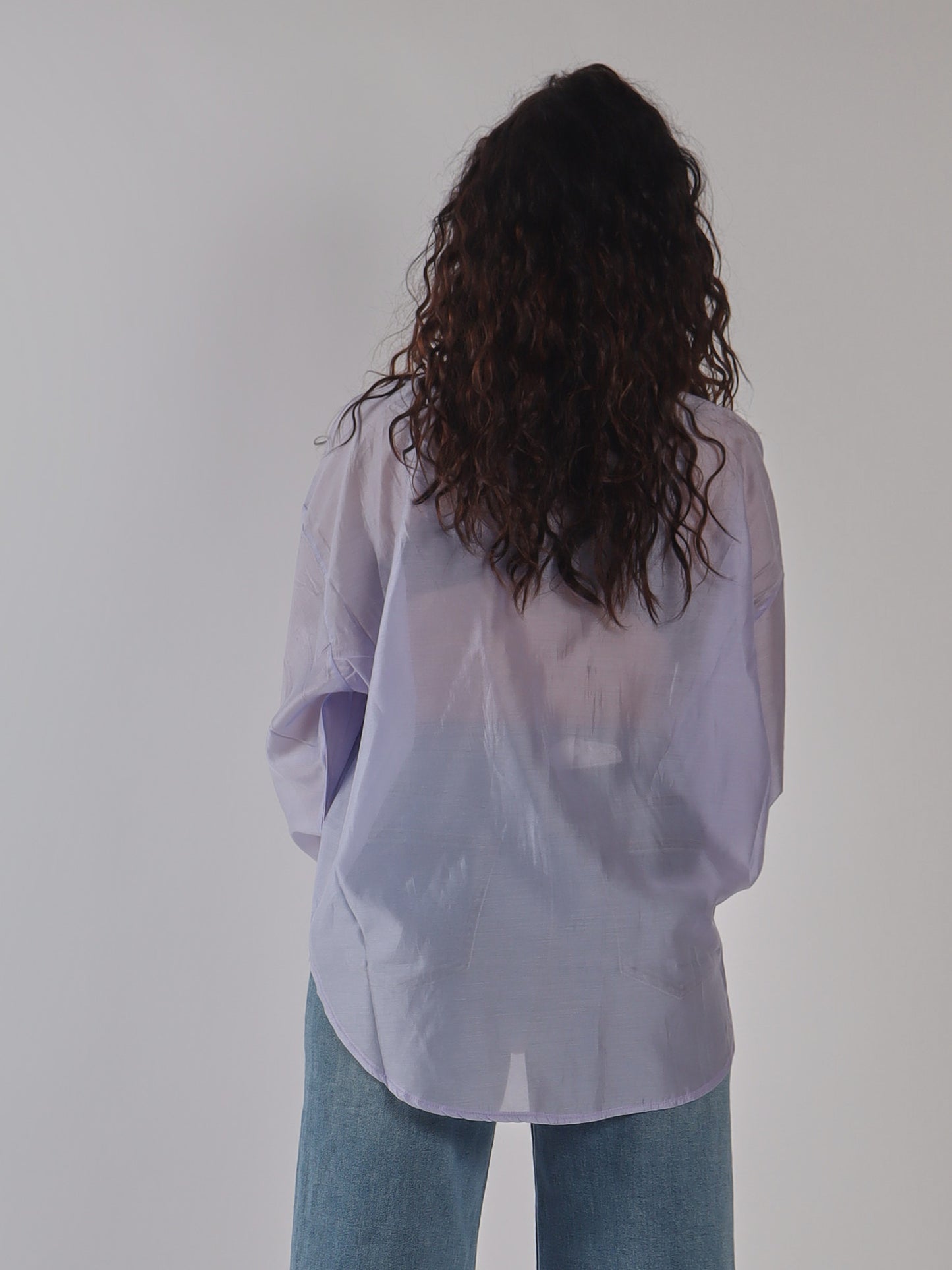 CAMICIA OVERSIZE IN ORGANZA