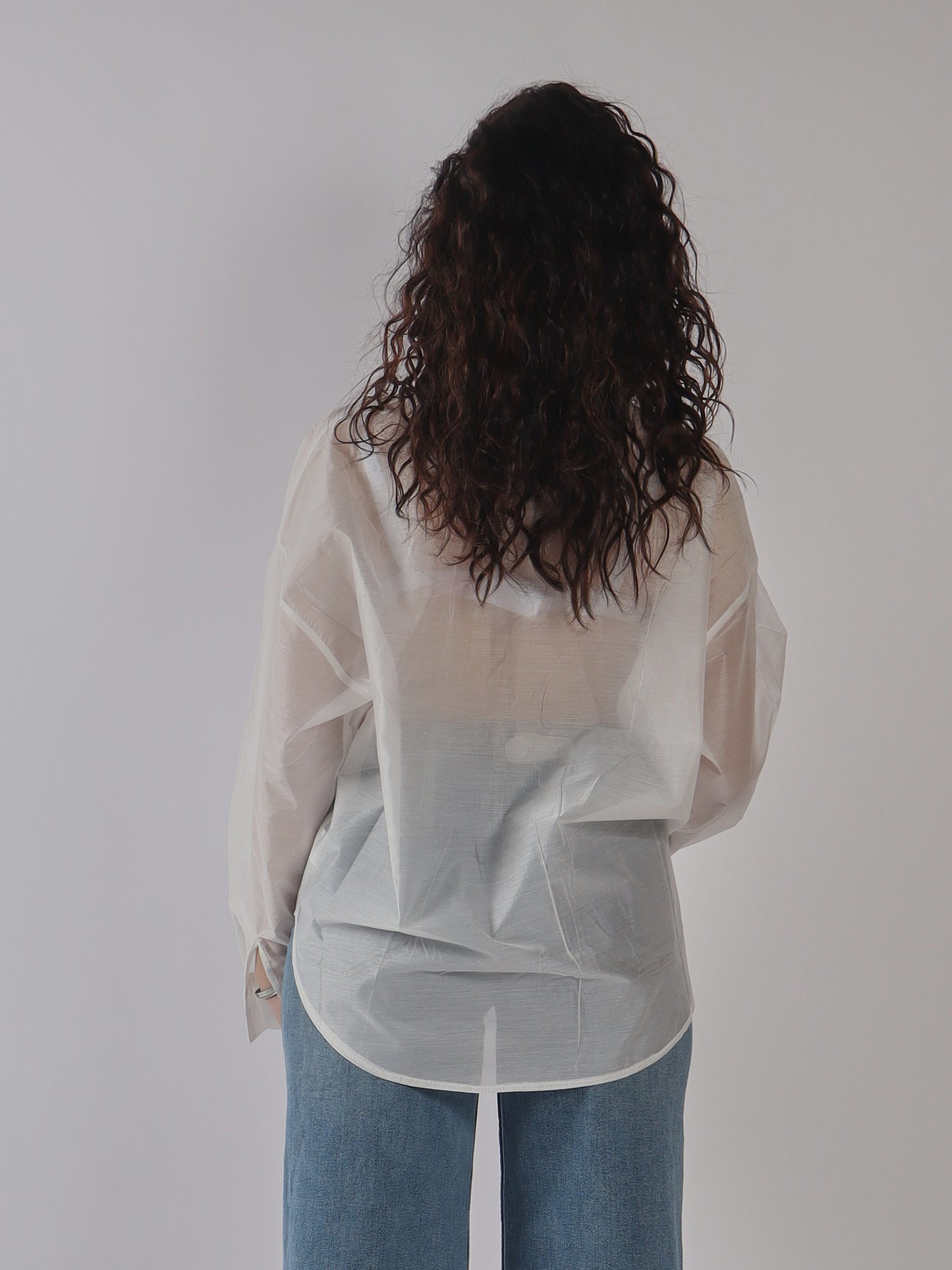 CAMICIA OVERSIZE IN ORGANZA