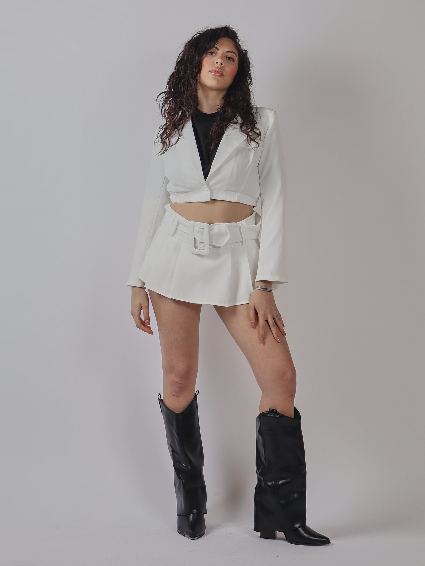 COMPLETO DONNA CON GIACCA CROP