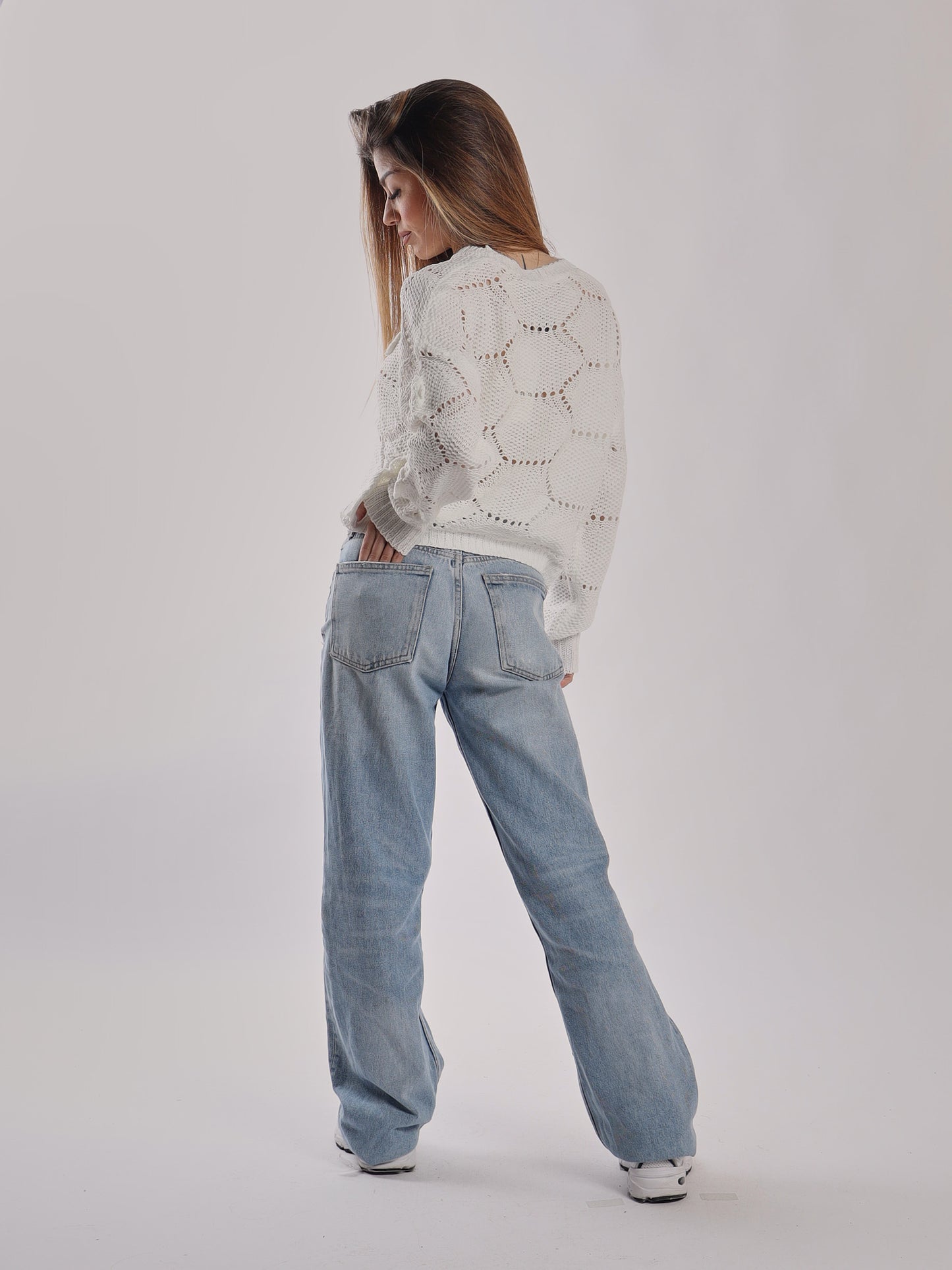 MAGLIONCINO CROP FIORI