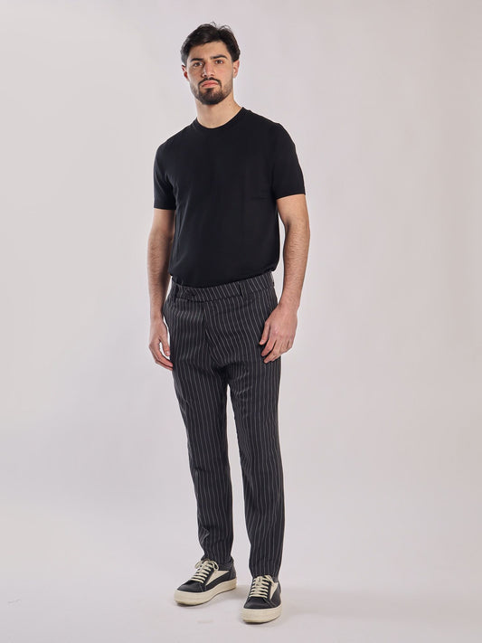 PANTALONE SARTORIALE GESSATO