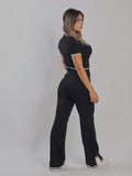 COMPLETO DONNA CON PANTALONE PALAZZO