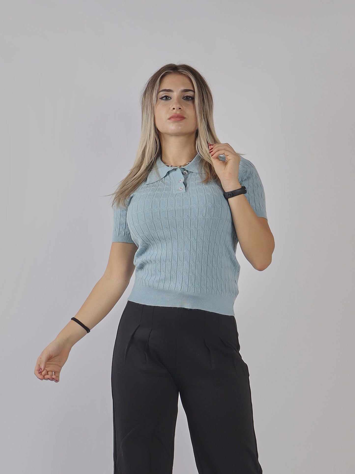 MAGLIA POLO A 3 BOTTONI