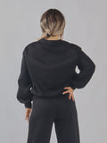 Felpa oversize con strisce laterali
