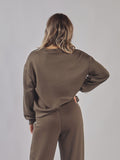 Felpa oversize con strisce laterali