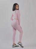 SET SPORTIVO A MANICHE LUNGHE CON ZIP