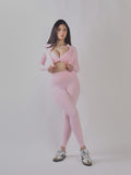 SET SPORTIVO A MANICHE LUNGHE CON ZIP