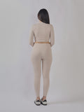 SET SPORTIVO A MANICHE LUNGHE CON ZIP