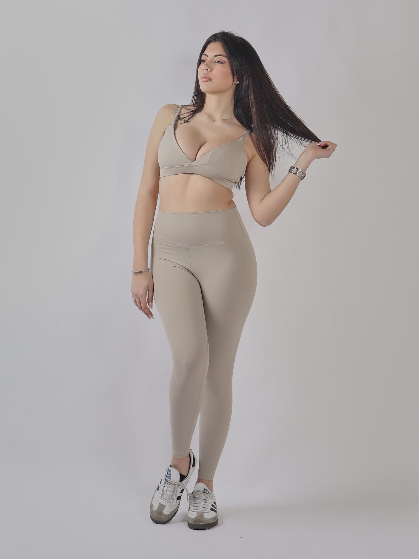 SET SPORTIVO A MANICHE LUNGHE CON ZIP