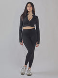 SET SPORTIVO A MANICHE LUNGHE CON ZIP