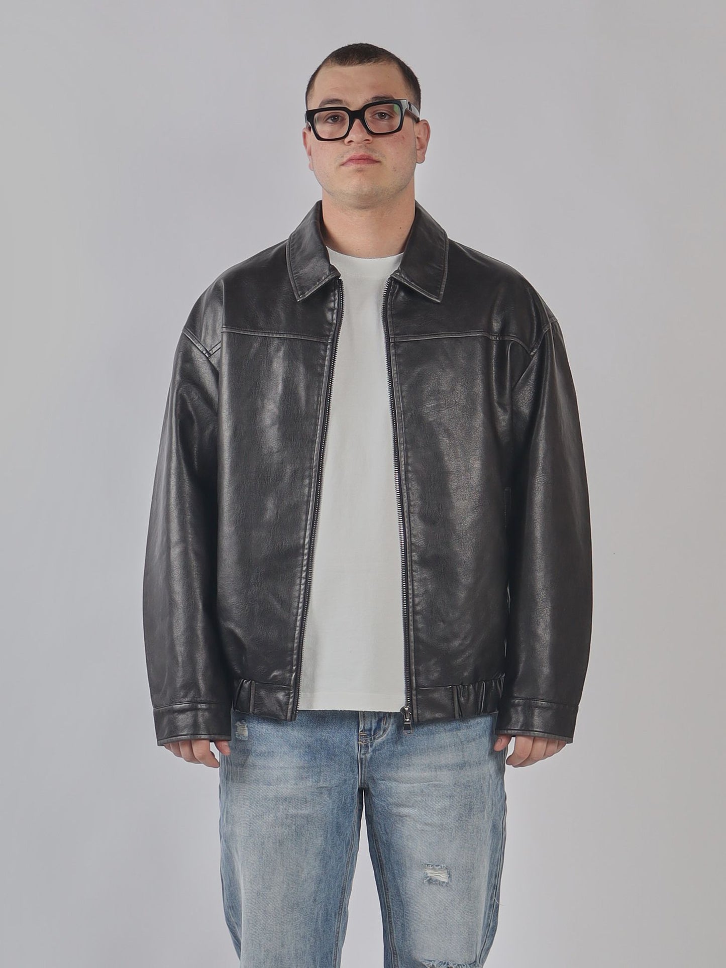 GIACCA IN ECO-PELLE OVERSIZE