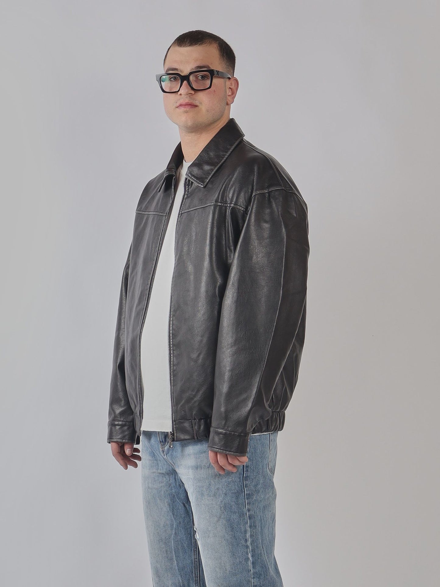 GIACCA IN ECO-PELLE OVERSIZE