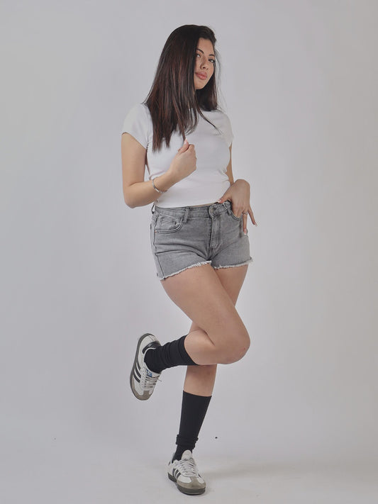 SHORTS DENIM CUT-OFF