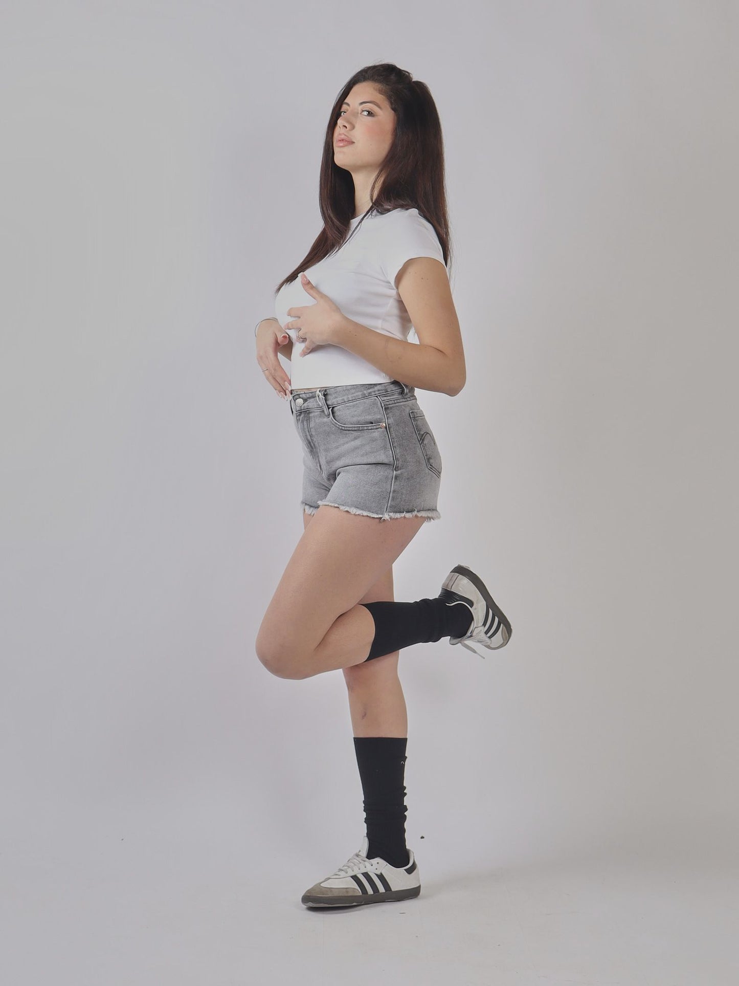 SHORTS DENIM CUT-OFF