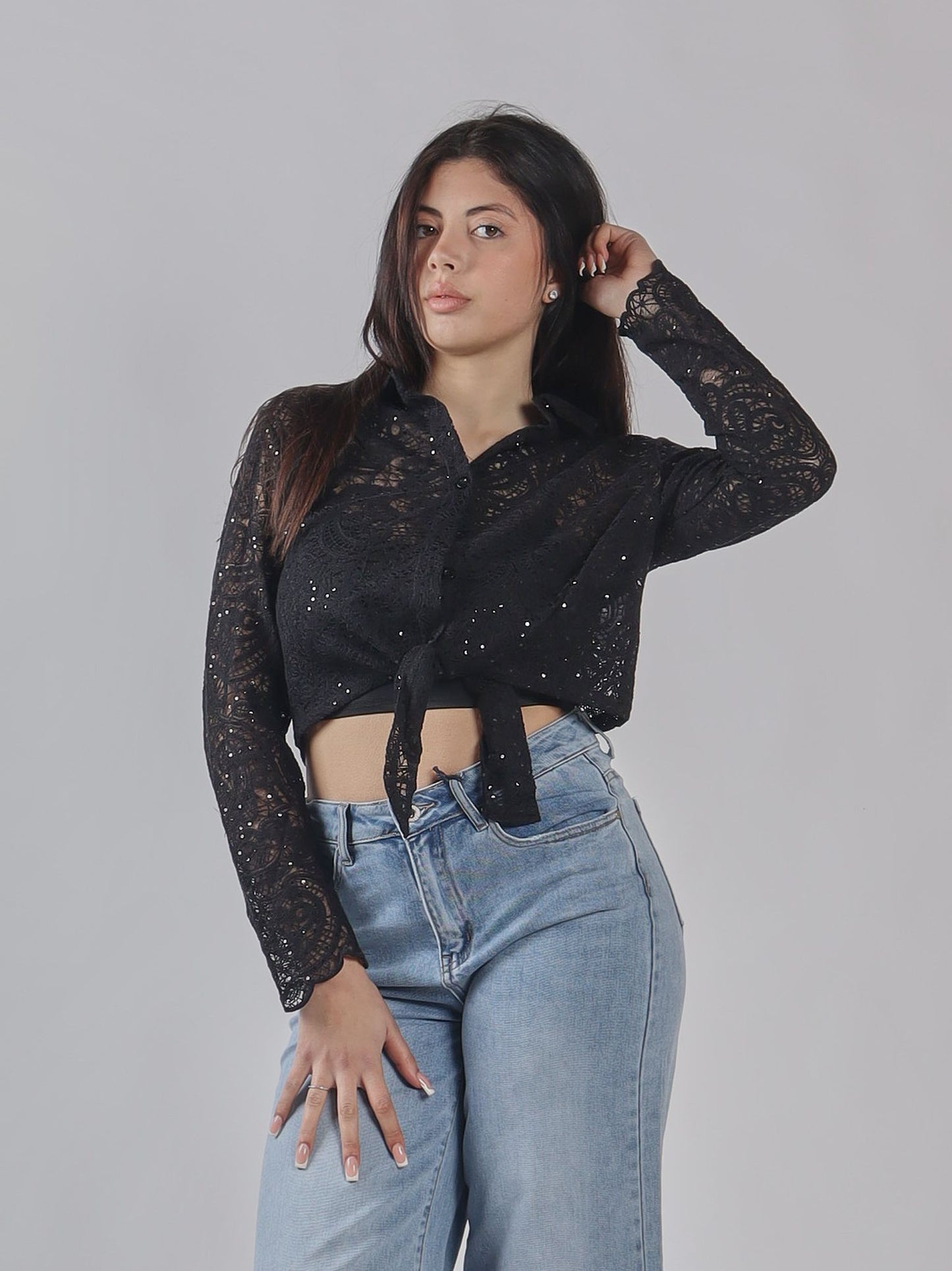 CAMICIA DI PIZZO PE 25