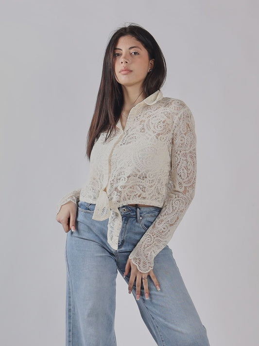 CAMICIA DI PIZZO PE 25