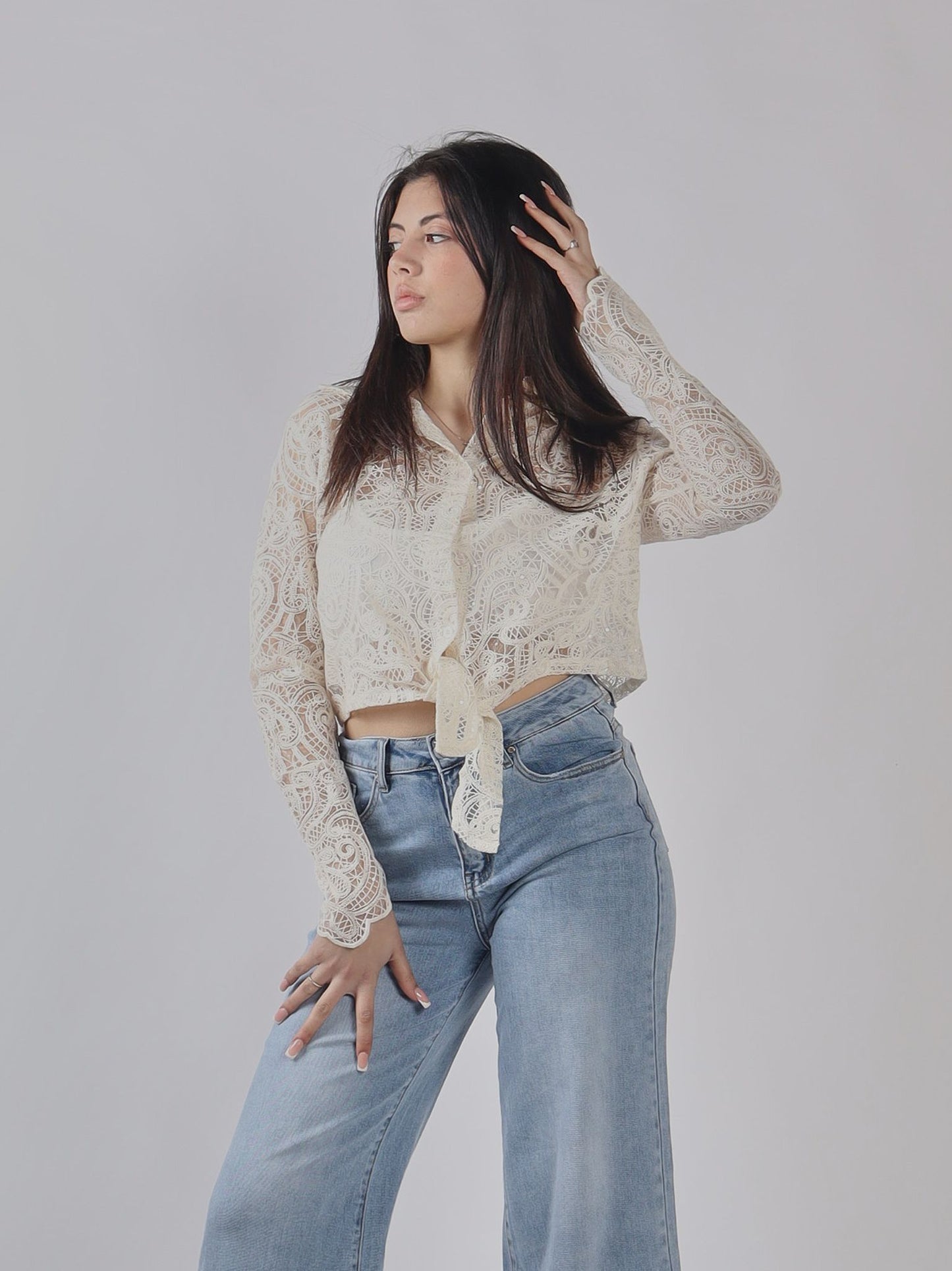 CAMICIA DI PIZZO PE 25