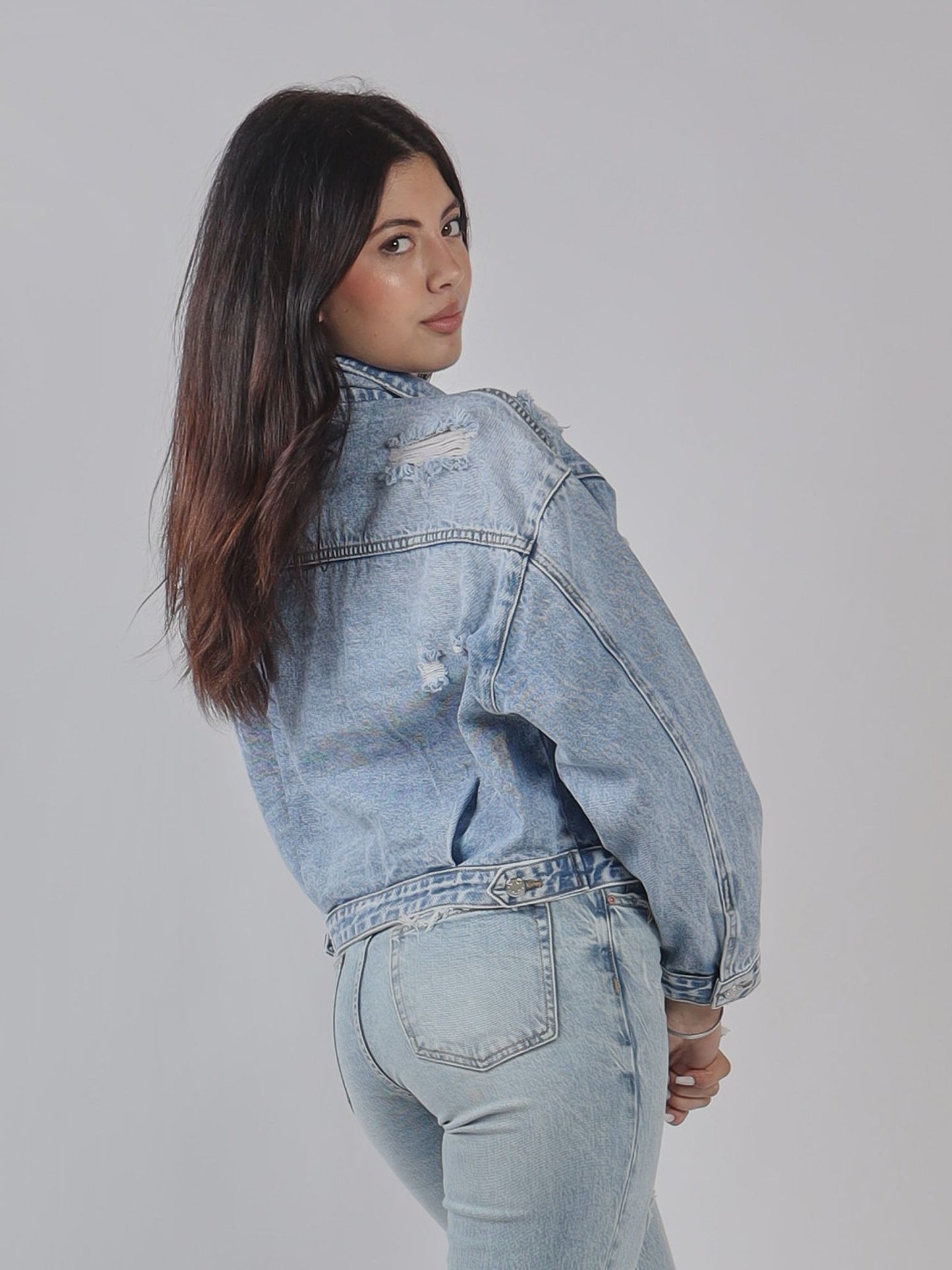 GIACCA JEANS CROP PE25