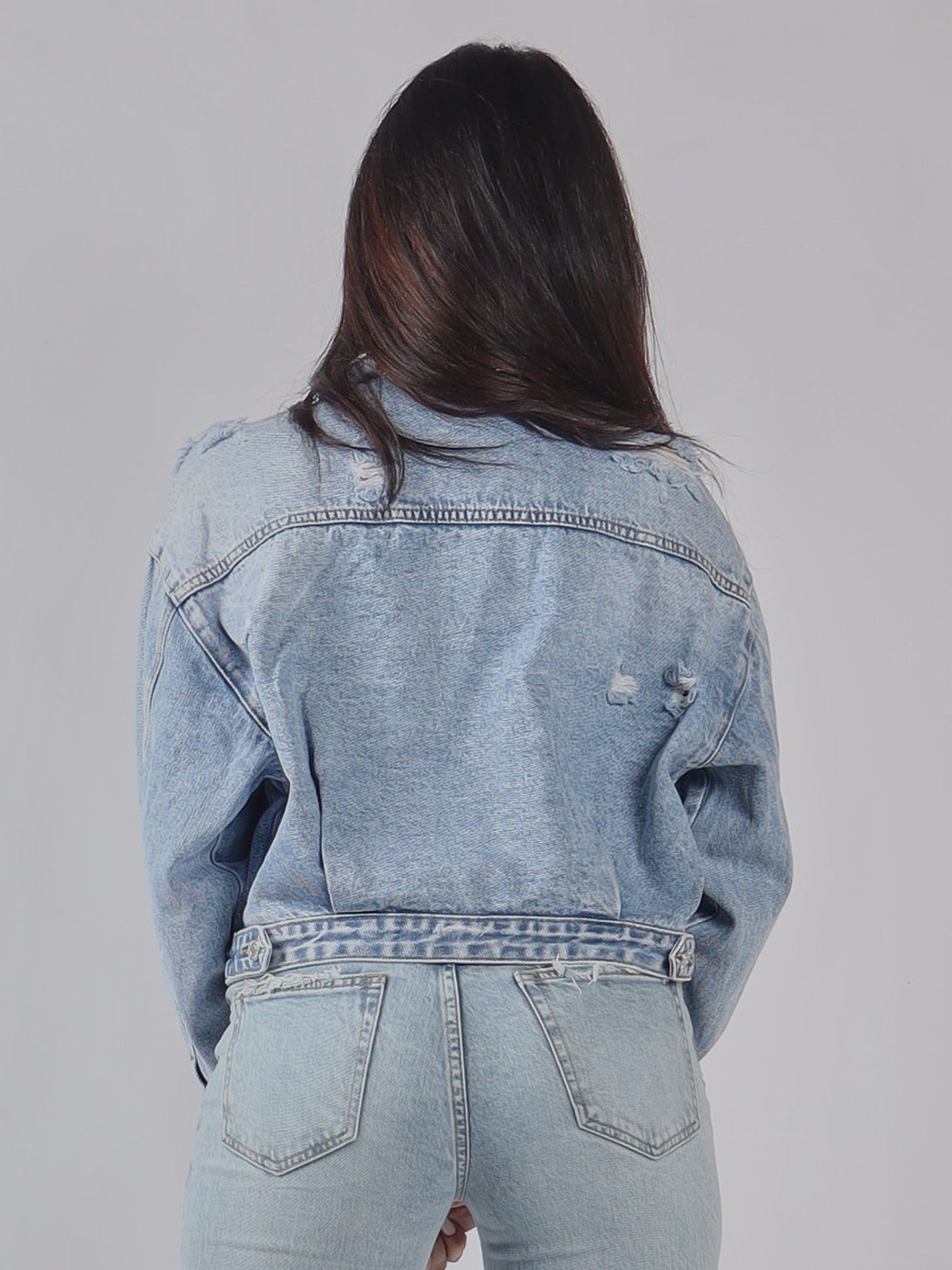 GIACCA JEANS CROP PE25