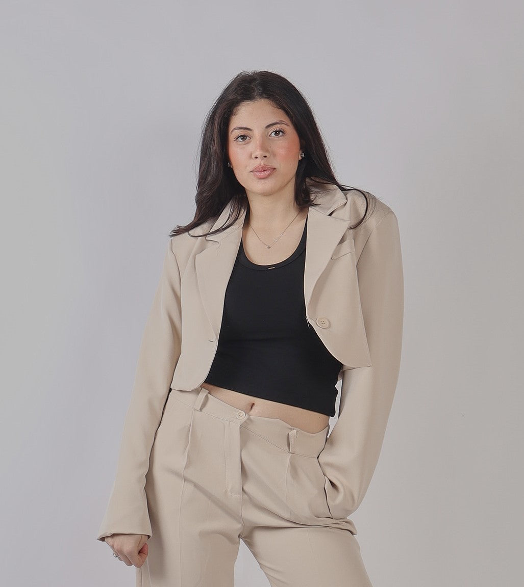 GIACCA CROP PE 25