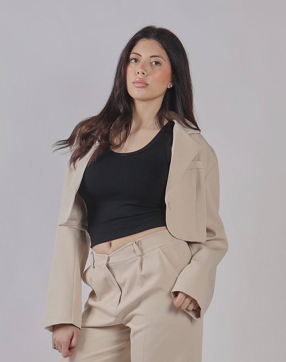 GIACCA CROP PE 25