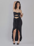 ABITO CON SCOLLO CUT-OUT
