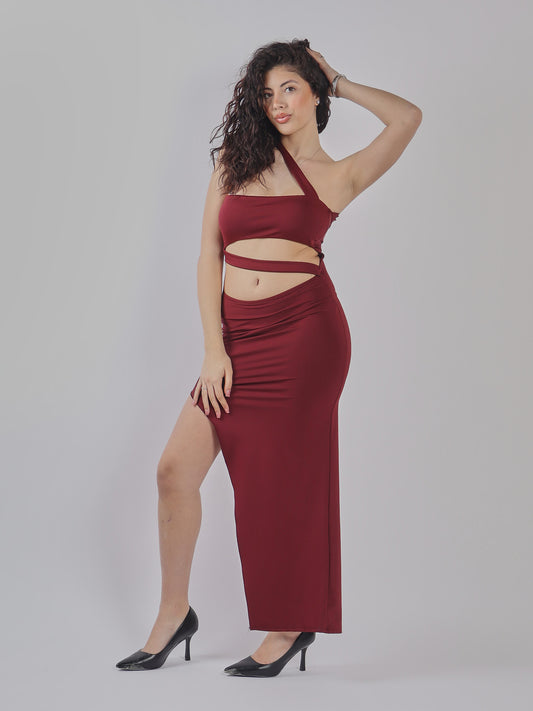 ABITO ELEGANTE CON SCOLLO CUT-OUT