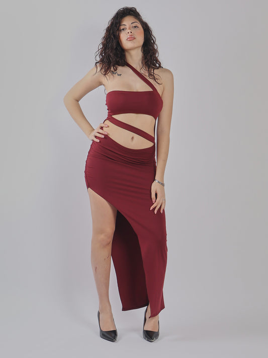 ABITO ELEGANTE CON SCOLLO CUT-OUT
