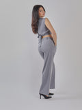 SET COORDINATO ELEGANTE CON TOP E PANTALONE A VITA