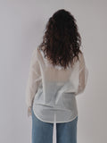 CAMICIA OVERSIZE IN ORGANZA