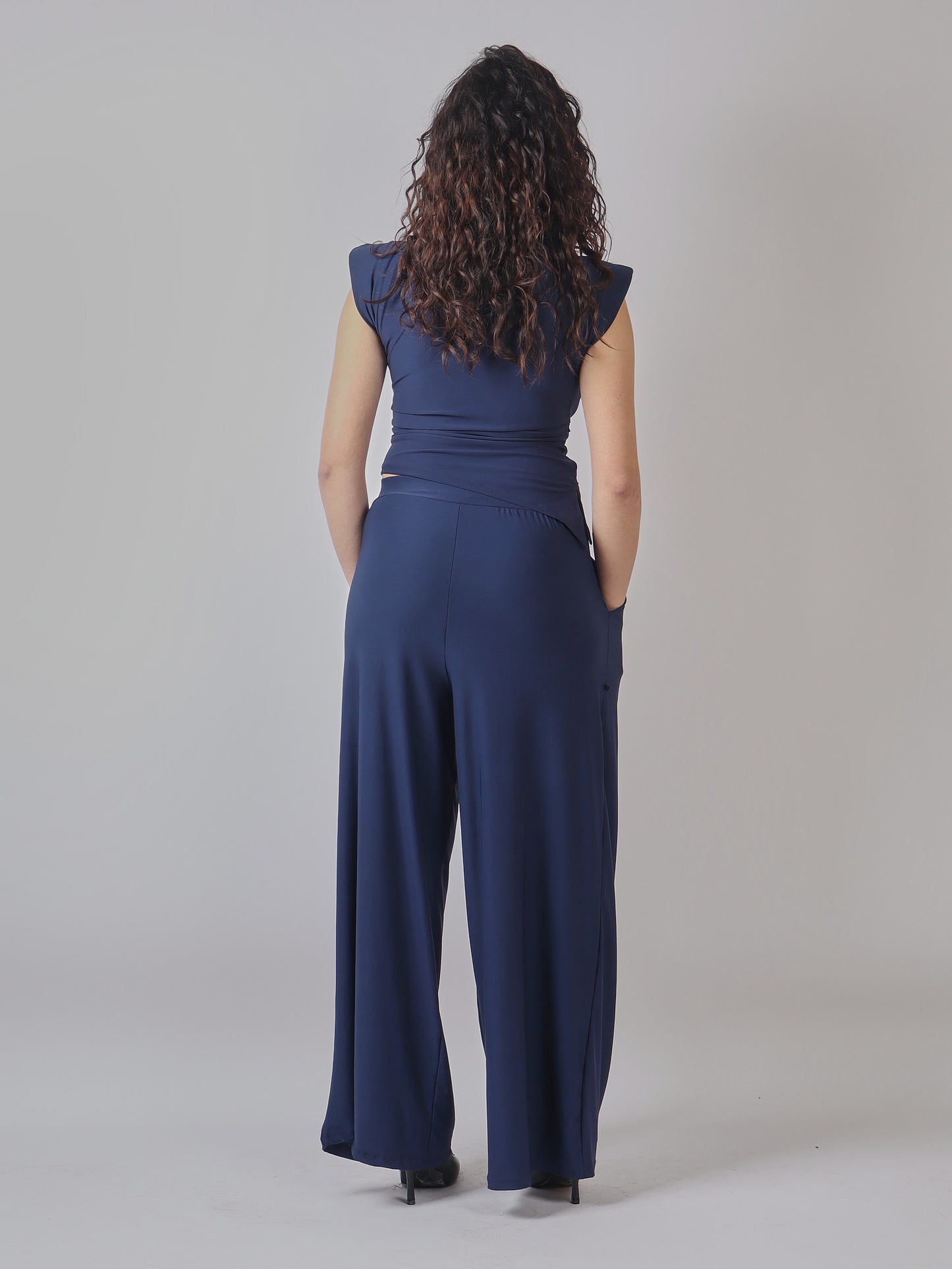 COMPLETO DONNA TOP  E PANTALONE PALAZZO