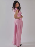 COMPLETO DONNA TOP  E PANTALONE PALAZZO