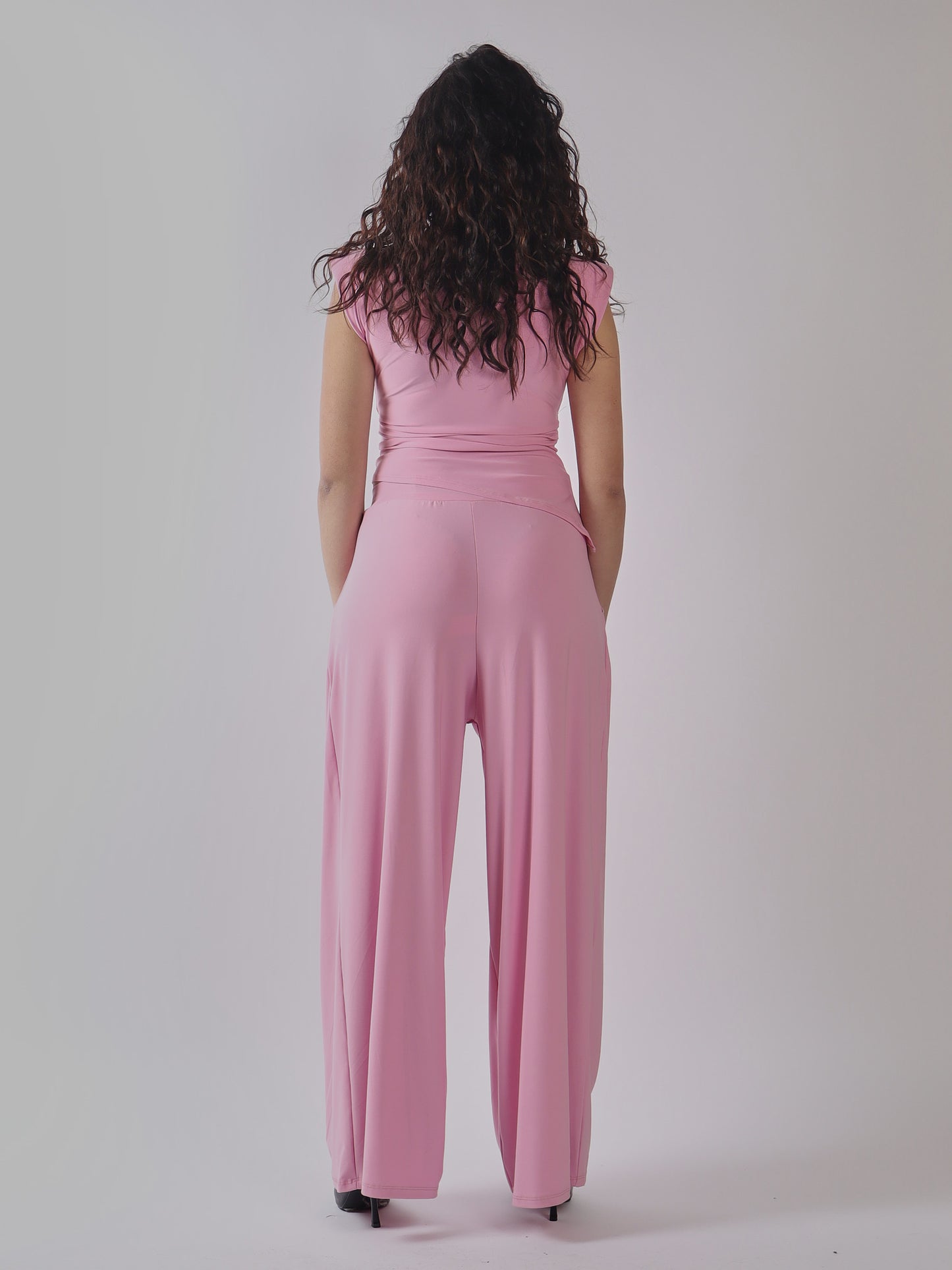 COMPLETO DONNA TOP  E PANTALONE PALAZZO
