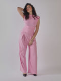 COMPLETO DONNA TOP  E PANTALONE PALAZZO