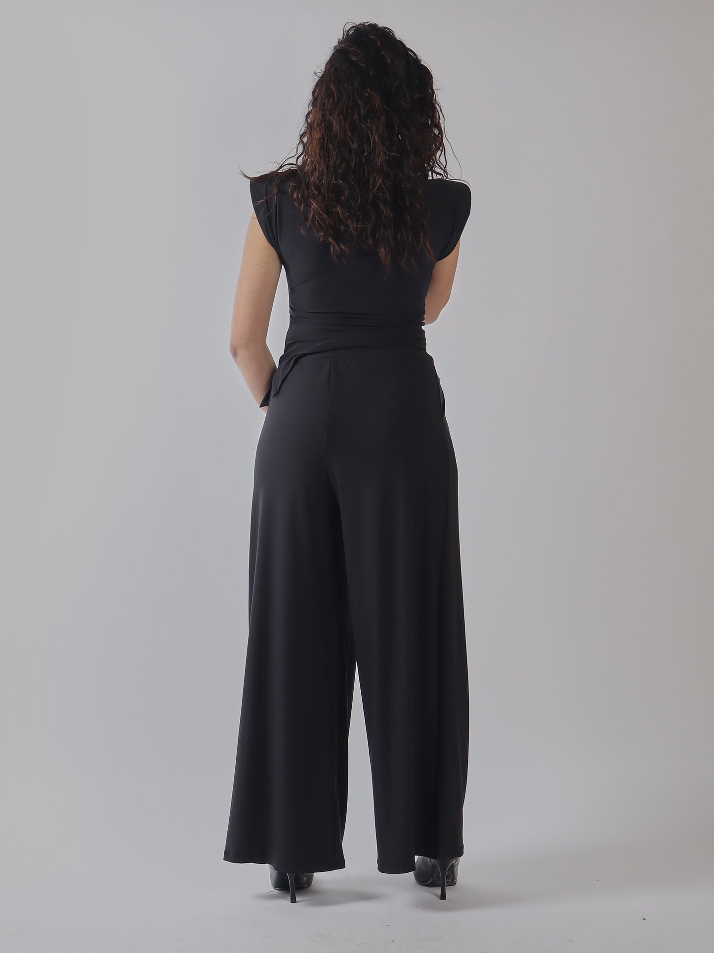 COMPLETO DONNA TOP  E PANTALONE PALAZZO
