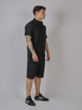 COMPLETO UOMO CAMICIA E BERMUDA IN TESSUTO TECNICO