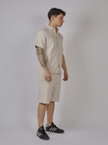 COMPLETO UOMO CAMICIA E BERMUDA IN TESSUTO TECNICO