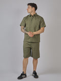 COMPLETO UOMO CAMICIA E BERMUDA IN TESSUTO TECNICO
