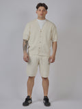 SET CARDIGAN IN MAGLIA E SHORTS UOMO