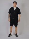 SET CARDIGAN IN MAGLIA E SHORTS UOMO