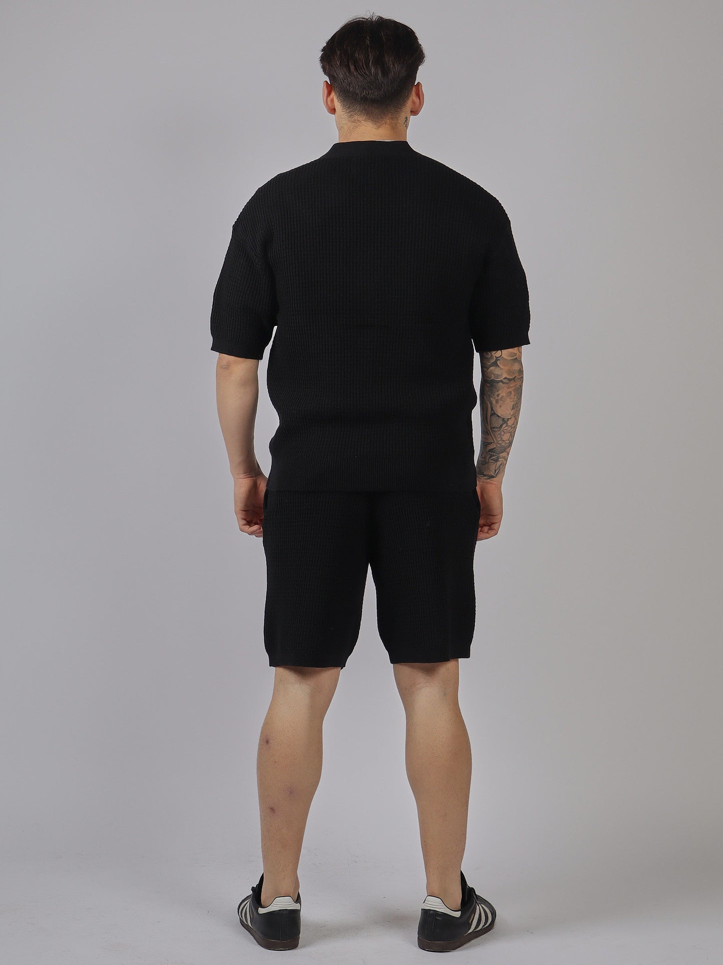 SET CARDIGAN IN MAGLIA E SHORTS UOMO