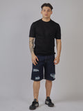 SHORTS IN JEANS STRAPPATI